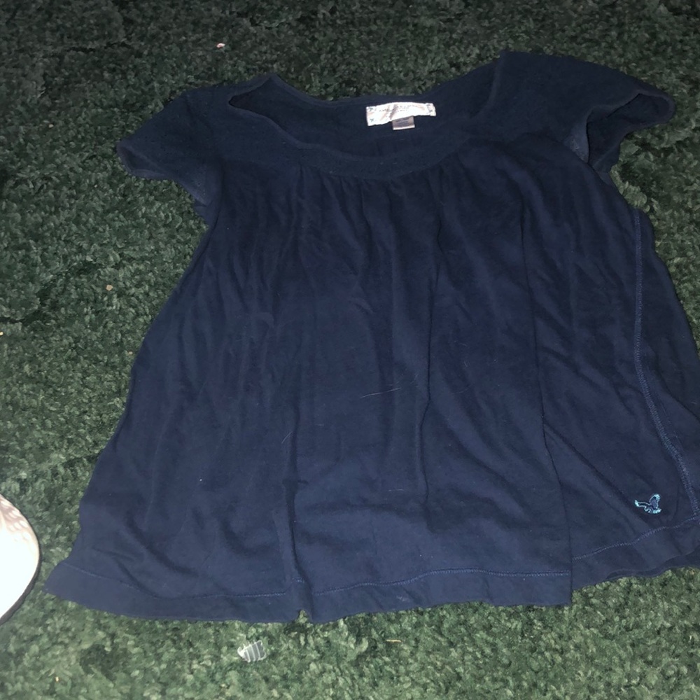 Navy American eagle shirt